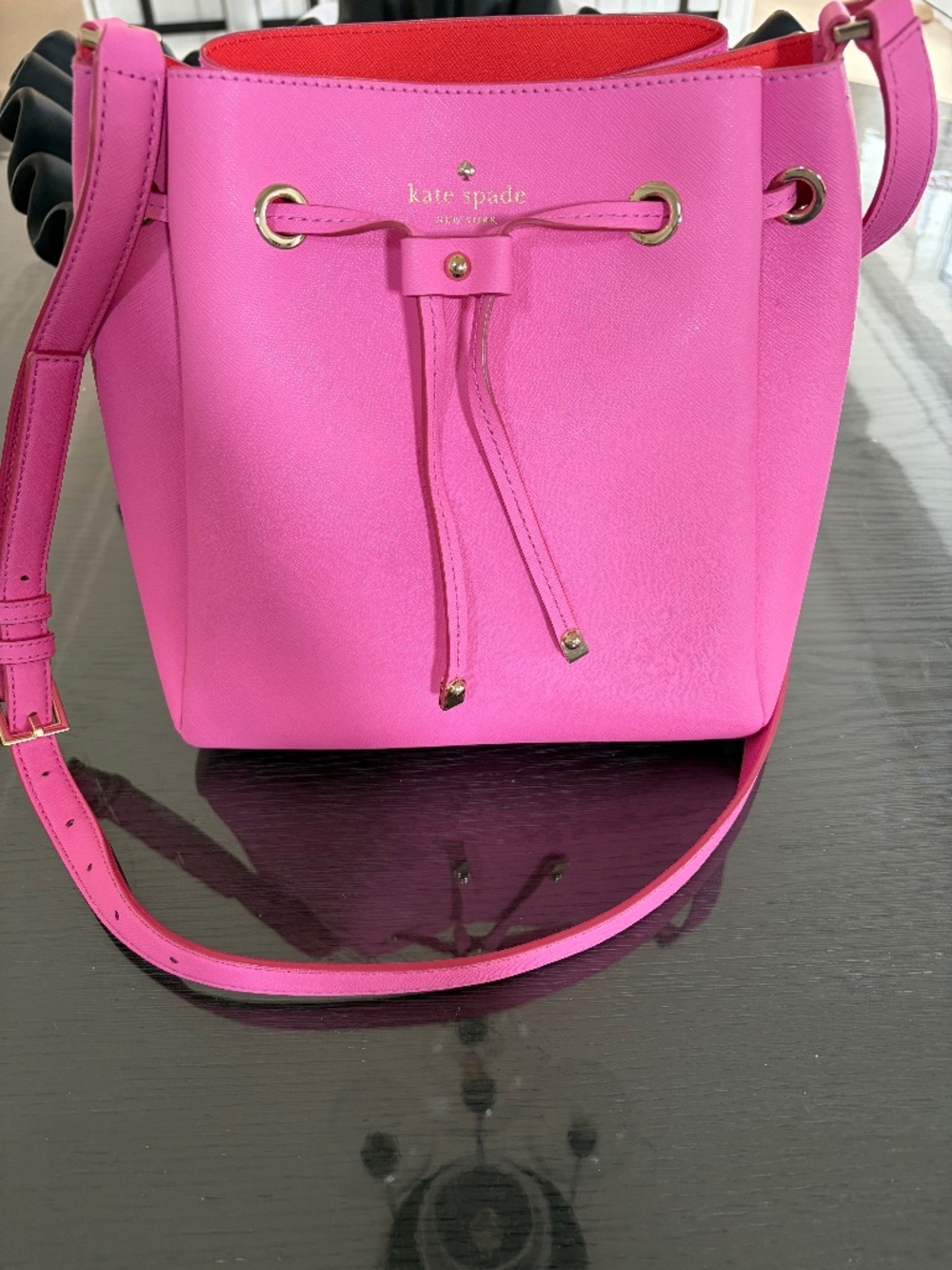Kate spade pink bucket bag
